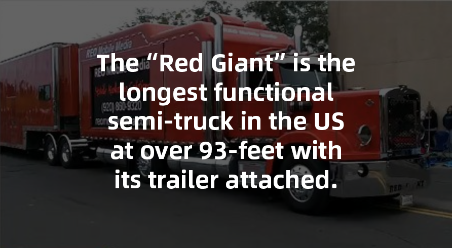 Red Giant semi-truck