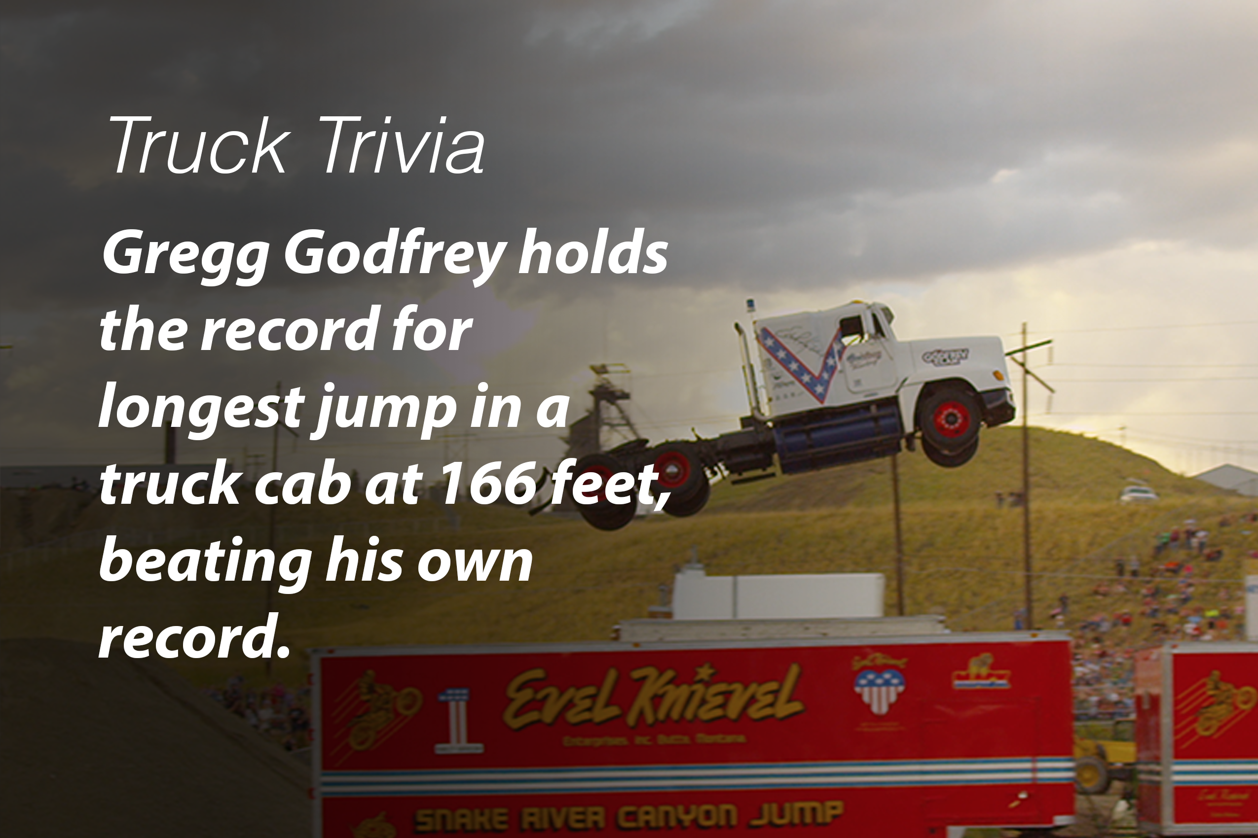 Truck jump, Gregg Godfrey